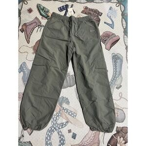 WILO The Label Women's Olive Green Parachute Cargo Pants Size L